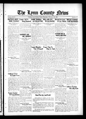 Primary view of object titled 'The Lynn County News (Tahoka, Tex.), Vol. 27, No. 27, Ed. 1 Thursday, February 26, 1931'.