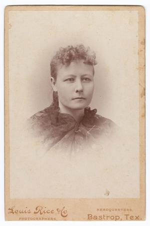 Primary view of object titled '[Portrait of a Young Unknown Woman With Curly Bangs]'.