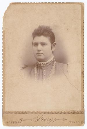 Primary view of object titled '[Portrait of an Unknown Woman with Lace Collar Trim]'.