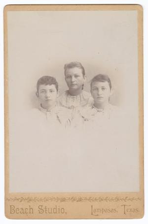 Primary view of object titled '[Three Unknown Young Girls]'.