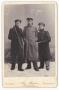 Photograph: [Karl Tostmann Standing in the Snow With Two Friends ]