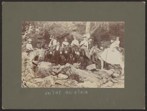 Primary view of object titled '[Unknown Group on Mountain]'.