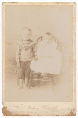 Primary view of object titled '[One Young Boy and One Young Girl]'.