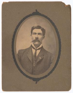 Primary view of object titled '[Portrait of an Unknown Mustached Man]'.