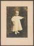 Photograph: [Unknown Baby Standing on Chair]