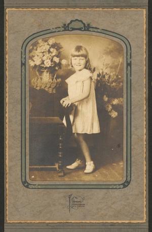 Primary view of object titled '[Unknown Young Girl Wearing Short Dress]'.