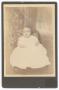 Photograph: [Unknown Small Baby in Fabric Chair]