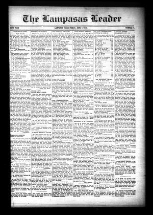 Primary view of object titled 'The Lampasas Leader (Lampasas, Tex.), Vol. 52, No. 34, Ed. 1 Friday, June 7, 1940'.