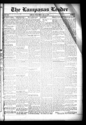 Primary view of object titled 'The Lampasas Leader (Lampasas, Tex.), Vol. 52, No. 41, Ed. 1 Friday, July 26, 1940'.