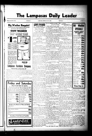 Primary view of object titled 'The Lampasas Daily Leader (Lampasas, Tex.), Vol. 34, No. 122, Ed. 1 Thursday, July 29, 1937'.