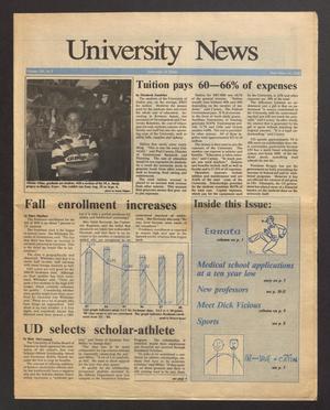 Primary view of object titled 'University News (Irving, Tex.), Vol. 12, No. 2, Ed. 1 Wednesday, September 14, 1988'.