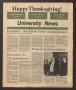 Newspaper: University News (Irving, Tex.), Vol. 9, No. 7, Ed. 1 Wednesday, Novem…