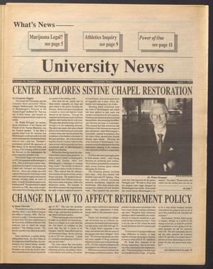 Primary view of object titled 'University News (Irving, Tex.), Vol. 16, No. 9, Ed. 1 Wednesday, April 1, 1992'.