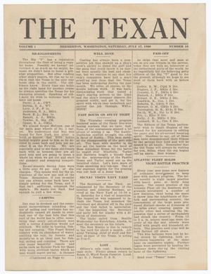 Primary view of object titled 'The Texan (U. S. S. Texas), Vol. 1, No. 13, Ed. 1 Saturday, July 17, 1920'.
