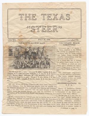Primary view of object titled 'The Texas Steer (U. S. S. Texas), Vol. 7, No. 11, Ed. 1 Saturday, July 25, 1936'.