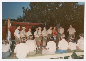 Primary view of object titled '[Troop 65 Outdoor Awards Ceremony]'.