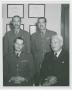 Primary view of [Two Royal Egyptian Air Force Officers with Dr. Chauncey Leake and Brig. Gen. Otis Benson Jr., 27 January 1951]