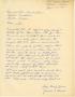 Letter: [Letter from James E. Green to Truett Latimer, April 10, 1955]
