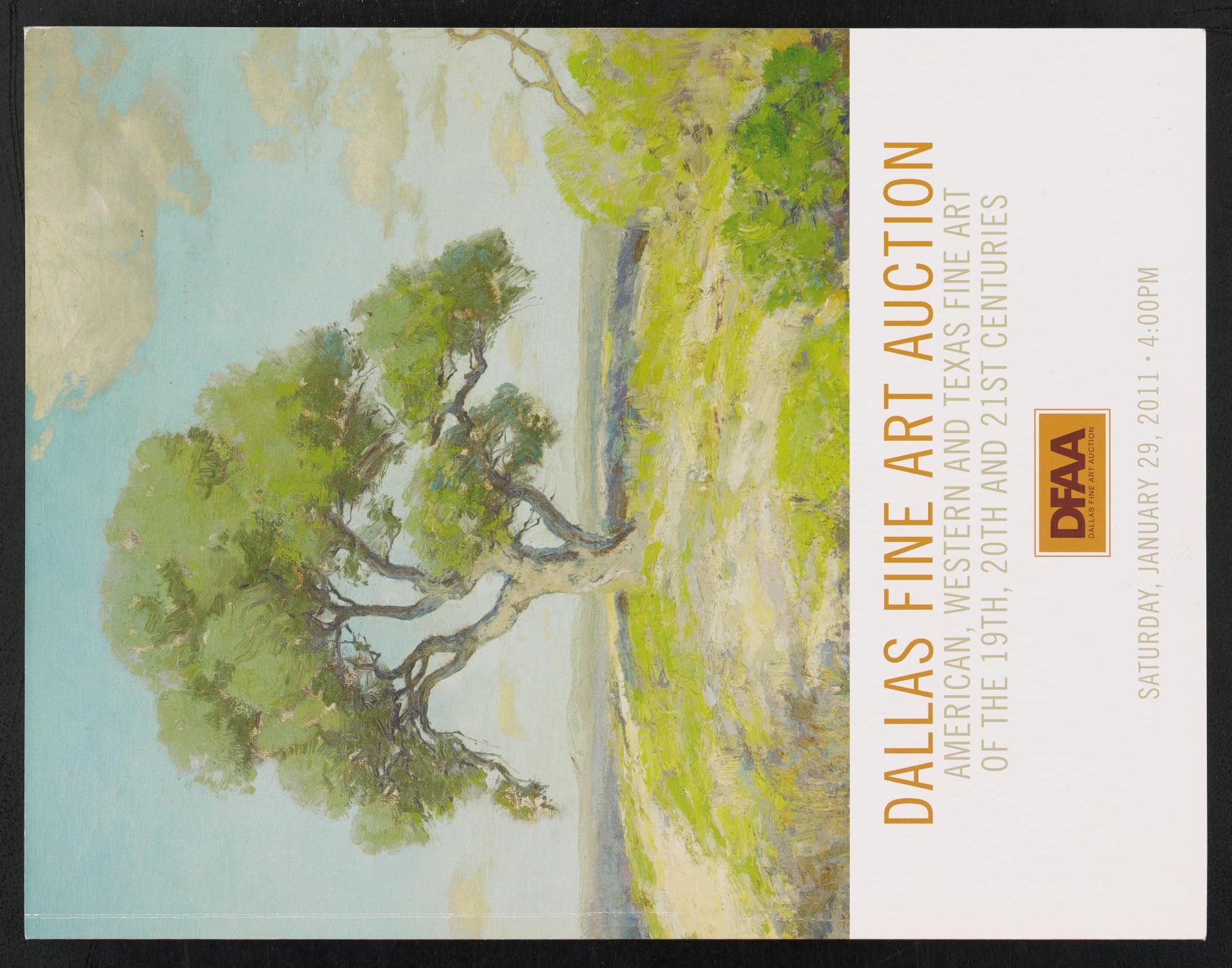 Catalog for David Dike Fine Art Texas Art Auction: 2011
                                                
                                                    Front Cover
                                                