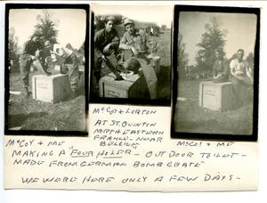 [Men on a German Bomb Crate]