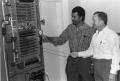 Primary view of [Air conditioning instructor Bennie Sparkman with student Reuben Edwards.]