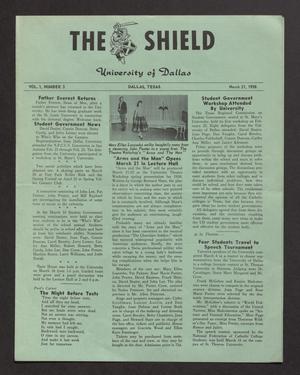 Primary view of object titled 'The Shield (Irving, Tex.), Vol. 1, No. 3, Ed. 1 Friday, March 21, 1958'.