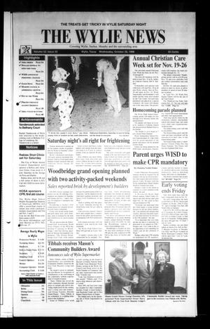 Primary view of object titled 'The Wylie News (Wylie, Tex.), Vol. 52, No. 22, Ed. 1 Wednesday, October 28, 1998'.