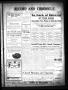 Newspaper: Record and Chronicle. (Denton, Tex.), Vol. 10, No. 259, Ed. 1 Monday,…