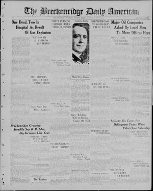 Primary view of object titled 'The Breckenridge Daily American (Breckenridge, Tex), Vol. 5, No. 301, Ed. 1, Sunday, June 21, 1925'.