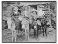Primary view of Henry Selz Family on donkeys in Mineral Wells