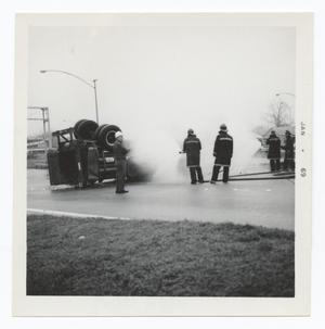 Primary view of object titled '[Firefighters at a Vehicle Fire]'.