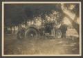 Photograph: [Three Men with Fire Engine]