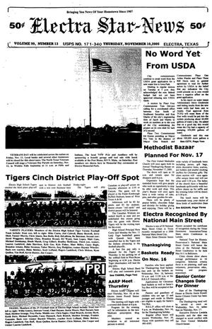 Primary view of Electra Star-News (Electra, Tex.), Vol. 99, No. 13, Ed. 1 Thursday, November 10, 2005