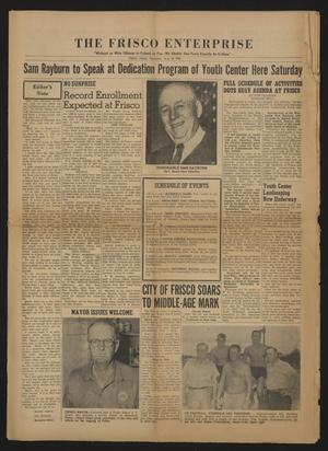 Primary view of object titled 'The Frisco Enterprise (Frisco, Tex.), Ed. 1 Thursday, July 28, 1960'.