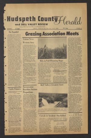 Primary view of object titled 'Hudspeth County Herald and Dell Valley Review (Dell City, Tex.), Vol. 11, No. 50, Ed. 1 Friday, August 18, 1967'.