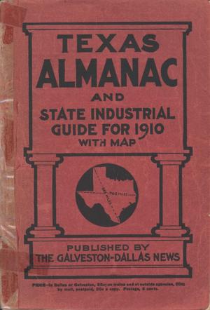 Primary view of object titled 'Texas Almanac and State Industrial Guide for 1910 with Map'.