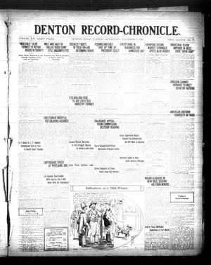 Primary view of object titled 'Denton Record-Chronicle. (Denton, Tex.), Vol. 21, No. 75, Ed. 1 Tuesday, November 9, 1920'.