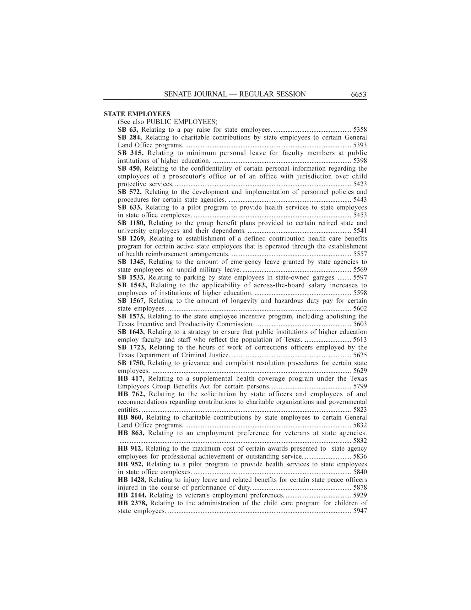 Journal of the Senate, Regular Session of the Seventy-Ninth Legislature of the State of Texas, Volume 6
                                                
                                                    6653
                                                