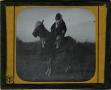 Photograph: Glass Slide of Arab on Horseback