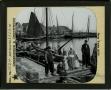 Photograph: Glass Slide of Dutch Children on a Dock