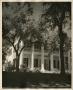 Photograph: [Front entry of Governor's Mansion from grounds]