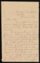 Primary view of [Letter from V. E. Simmons to C. C. Clarke, September 1, 1896]