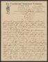 Letter: [Letter from M. A. Thomas to C. C. Cox, 1913~]