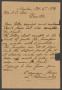 Letter: [Letter from L. Rosenwald to C. C. Cox, October 6, 1896]
