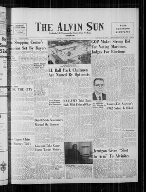 Primary view of object titled 'The Alvin Sun (Alvin, Tex.), Vol. 72, No. 57, Ed. 1 Thursday, February 15, 1962'.