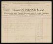 Primary view of [Invoice for Cooking Materials, May 18, 1894]