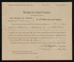Thumbnail image of item number 1 in: '[Splendora School Trustee Election Notice from County Judge, March 1, 1922]'.