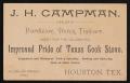 Primary view of [J. H. Campman Business Card]