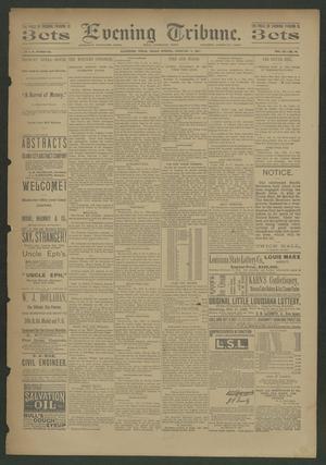 Primary view of object titled 'Evening Tribune. (Galveston, Tex.), Vol. 11, No. 83, Ed. 1 Friday, February 6, 1891'.