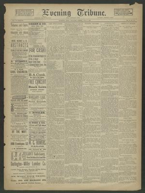 Primary view of Evening Tribune. (Galveston, Tex.), Vol. 11, No. 183, Ed. 1 Wednesday, June 3, 1891